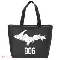 Upper Peninsula Up 906 Yooper Pride Michigan Roots Gift Tote Bag thumb 0