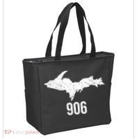 Upper Peninsula Up 906 Yooper Pride Michigan Roots Gift Tote Bag thumb 2