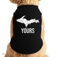 Upper Peninsula UP Yours Yooper Pride Michigan Roots Doggie Tank thumb 0