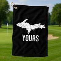 Upper Peninsula UP Yours Yooper Pride Michigan Roots Golf Towel thumb 1