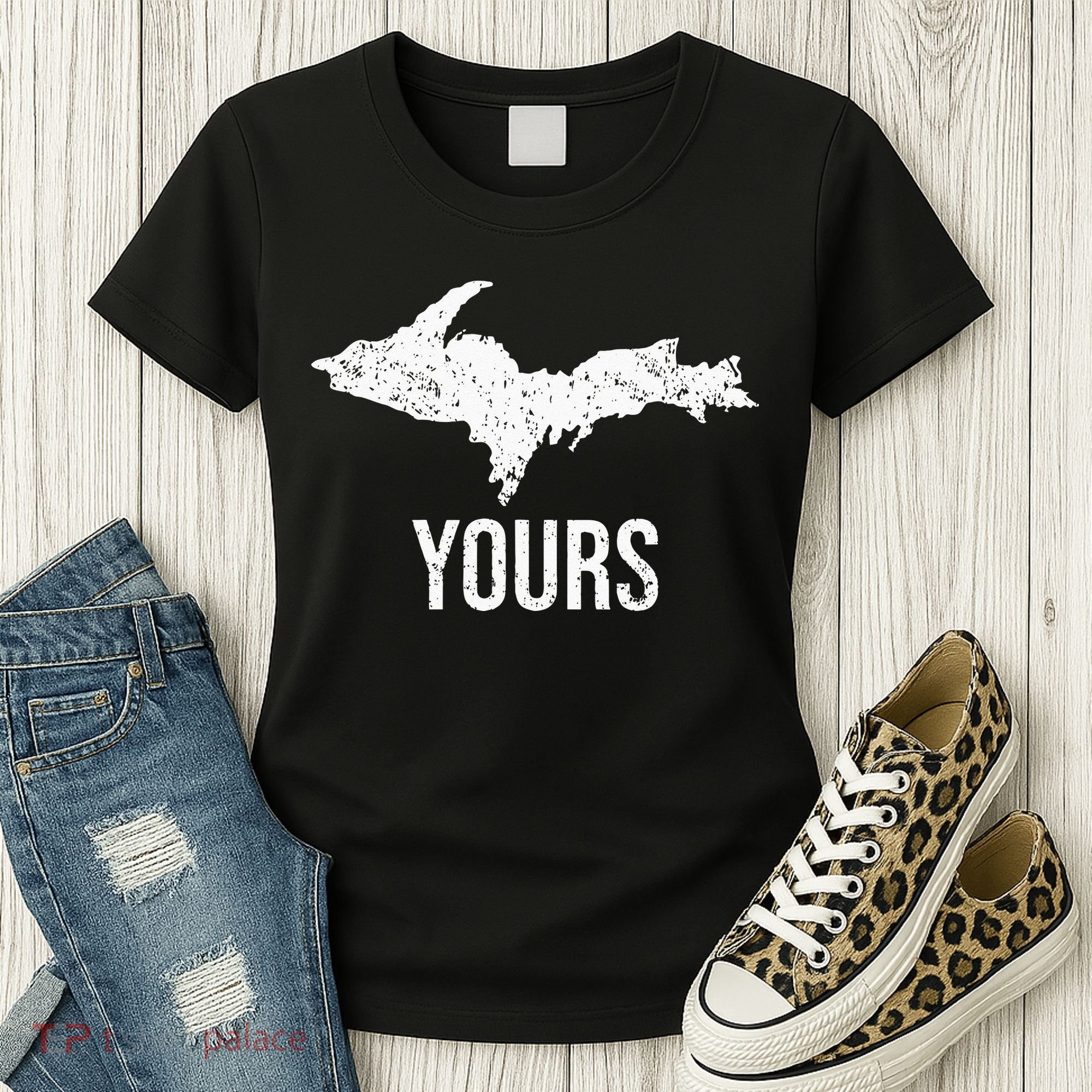 Upper Peninsula UP Yours Yooper Pride Michigan Roots Women's T-Shirt