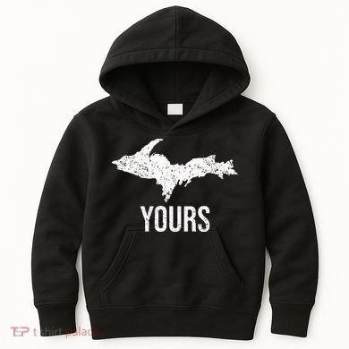 Upper Peninsula UP Yours Yooper Pride Michigan Roots Kids Hoodie