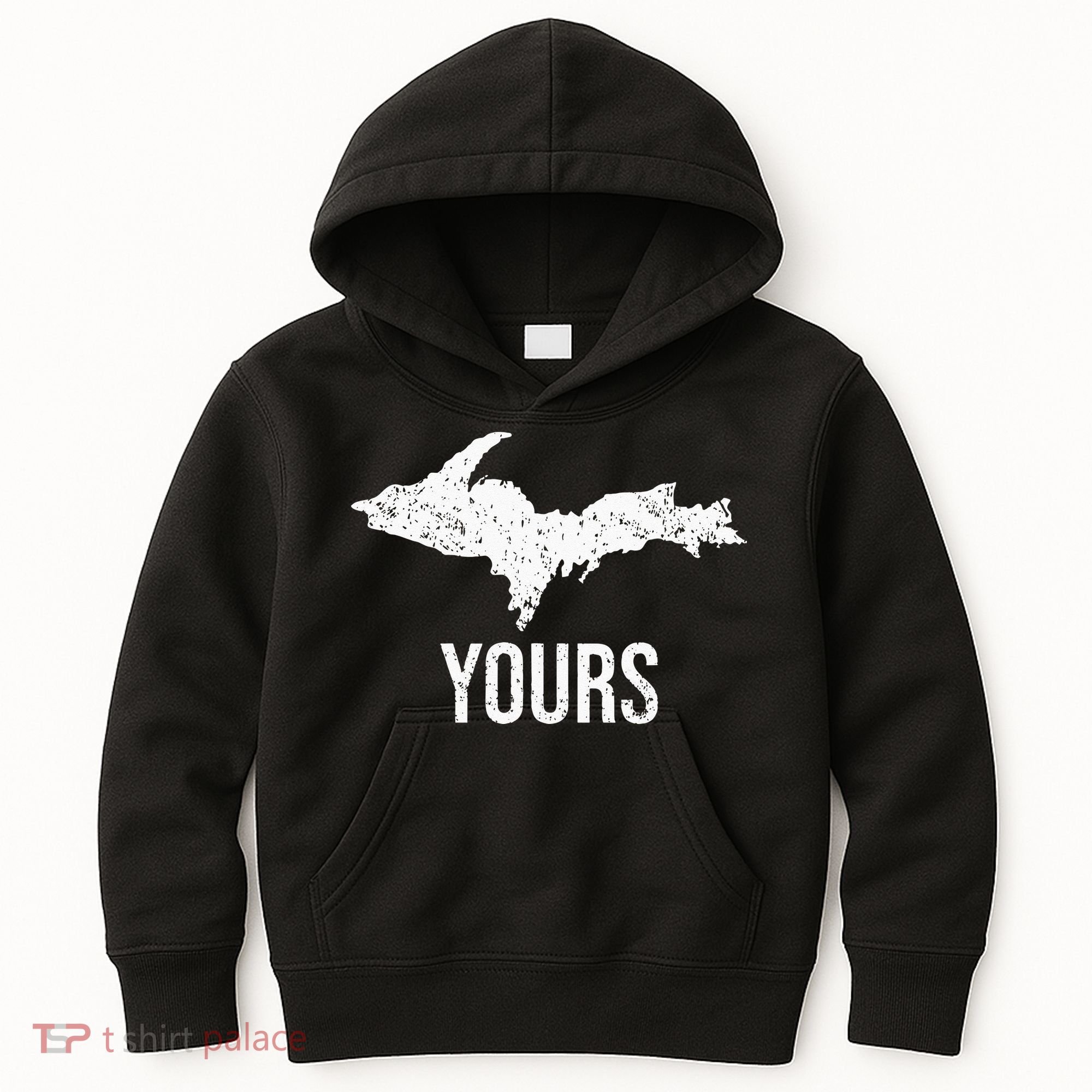 Upper Peninsula UP Yours Yooper Pride Michigan Roots Kids Hoodie