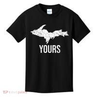 Upper Peninsula UP Yours Yooper Pride Michigan Roots Kids T-Shirt thumb 0