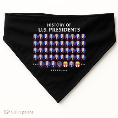 Us Presidents USA-Made Doggie Bandana