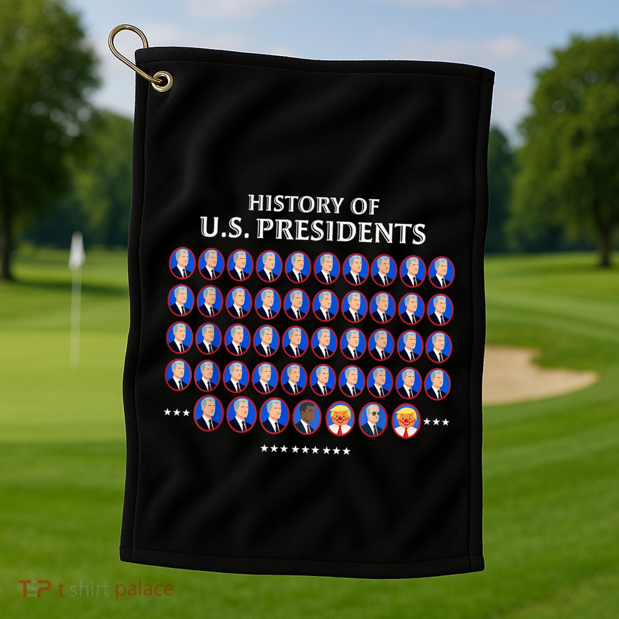 Us Presidents Golf Towel
