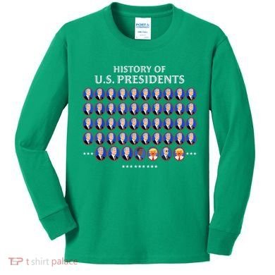 Us Presidents Kids Long Sleeve Shirt