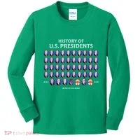 Us Presidents Kids Long Sleeve Shirt thumb 0