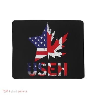 USEH Patriotic USA Star Canadian Maple Leaf Canada Mousepad