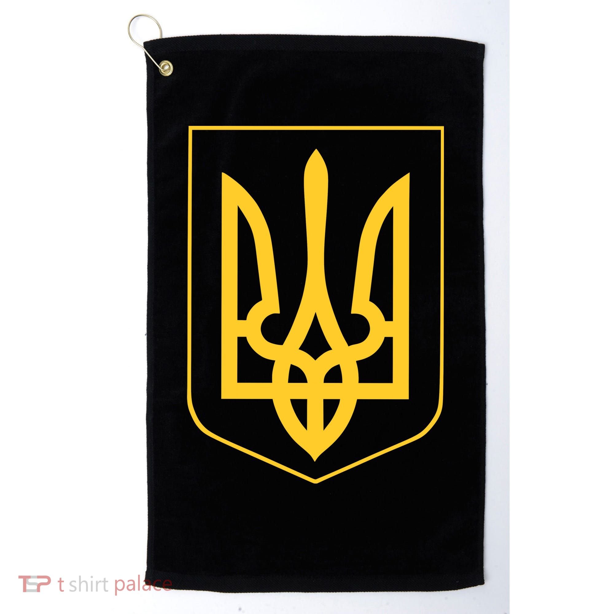 Ukraine Pride Ukrainian Coat Of Arms Golf Towel