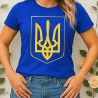 Ukraine Pride Ukrainian Coat Of Arms Women's T-Shirt thumb 2