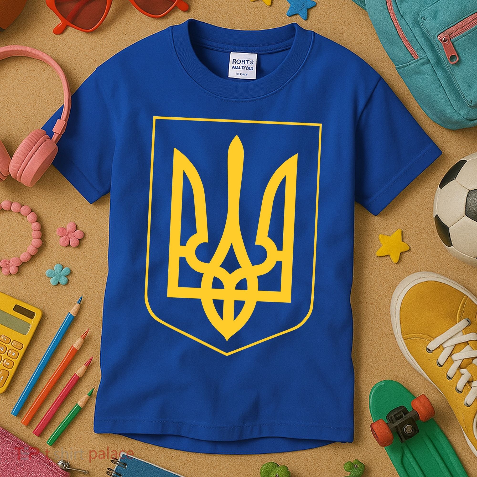Ukraine Pride Ukrainian Coat Of Arms Kids T-Shirt