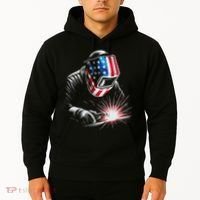 Usa Patriotic Welder Hoodie thumb 2