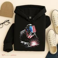 Usa Patriotic Welder Hoodie thumb 4