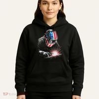 Usa Patriotic Welder Hoodie thumb 5