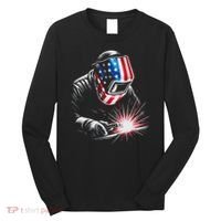 Usa Patriotic Welder Long Sleeve Shirt thumb 0