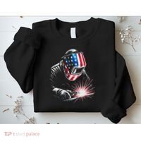 Usa Patriotic Welder Sweatshirt thumb 2