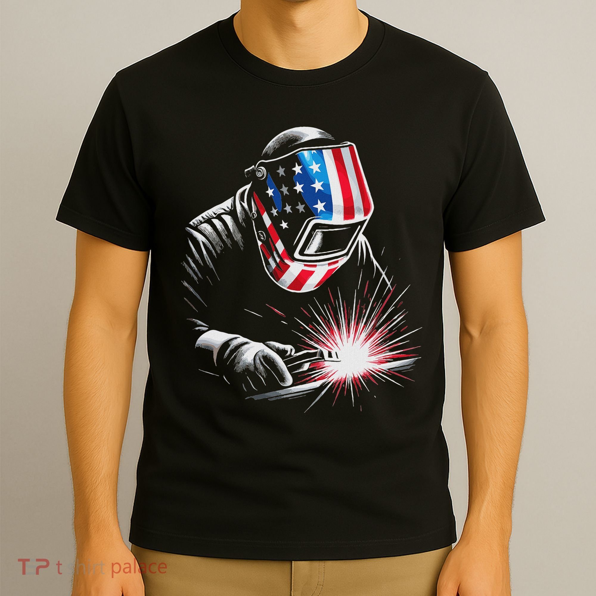 Usa Patriotic Welder T-Shirt