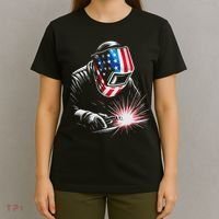 Usa Patriotic Welder T-Shirt thumb 4