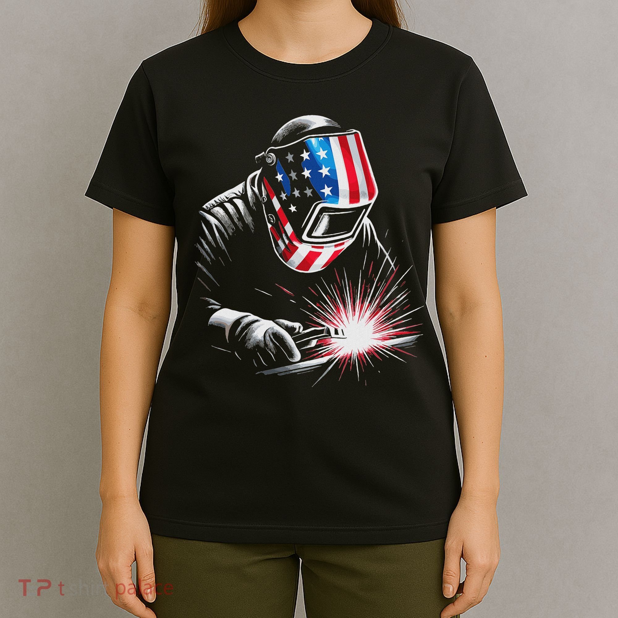 Usa Patriotic Welder T-Shirt