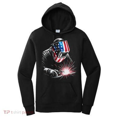 Usa Patriotic Welder Women's Hoodie