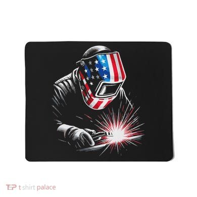 Usa Patriotic Welder Mousepad