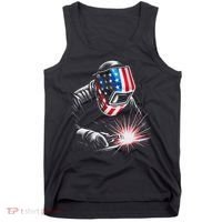 Usa Patriotic Welder Tank Top thumb 0