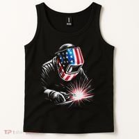 Usa Patriotic Welder Tank Top thumb 2