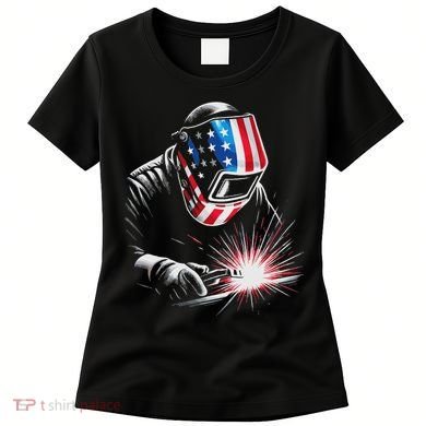 Usa Patriotic Welder Women's T-Shirt