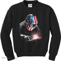 Usa Patriotic Welder Kids Sweatshirt thumb 0