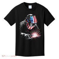 Usa Patriotic Welder Kids T-Shirt thumb 0