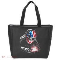 Usa Patriotic Welder Tote Bag thumb 0