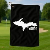 U P Yours Upper Peninsula Golf Towel thumb 1