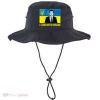 Ukrainian President Zelensky I Stand With Ukraine Bucket Hat thumb 0
