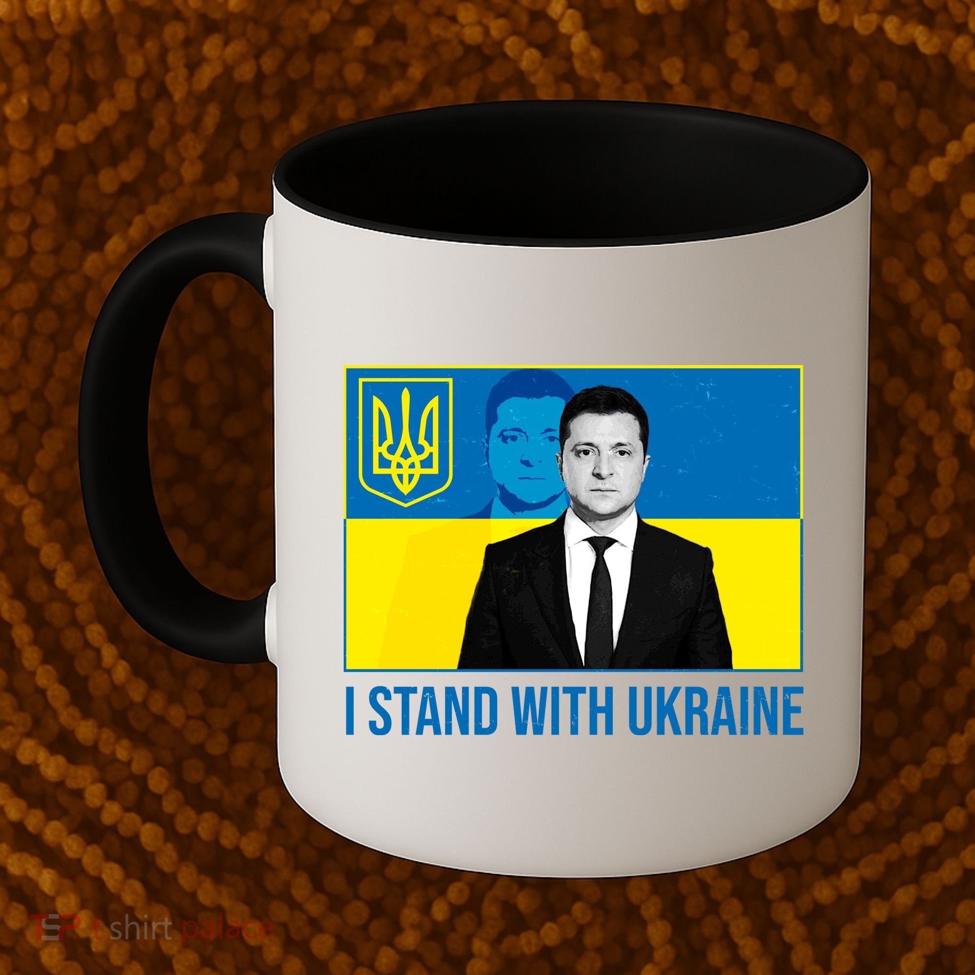 Ukrainian President Zelensky I Stand With Ukraine Coffee Mug