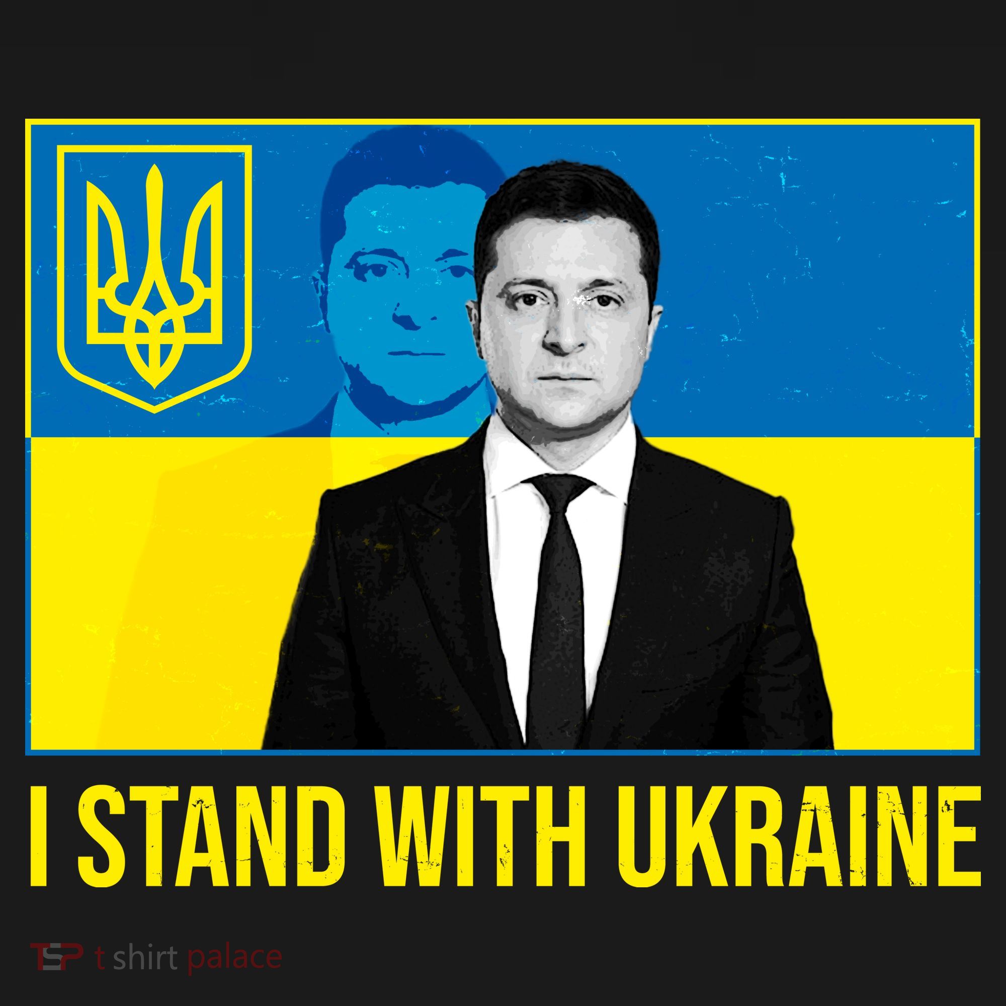 Ukrainian President Zelensky I Stand With Ukraine Women's Hoodie