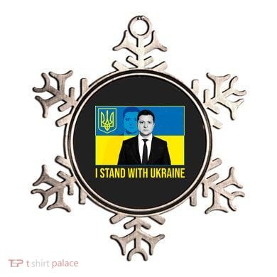 Ukrainian President Zelensky I Stand With Ukraine Ornament