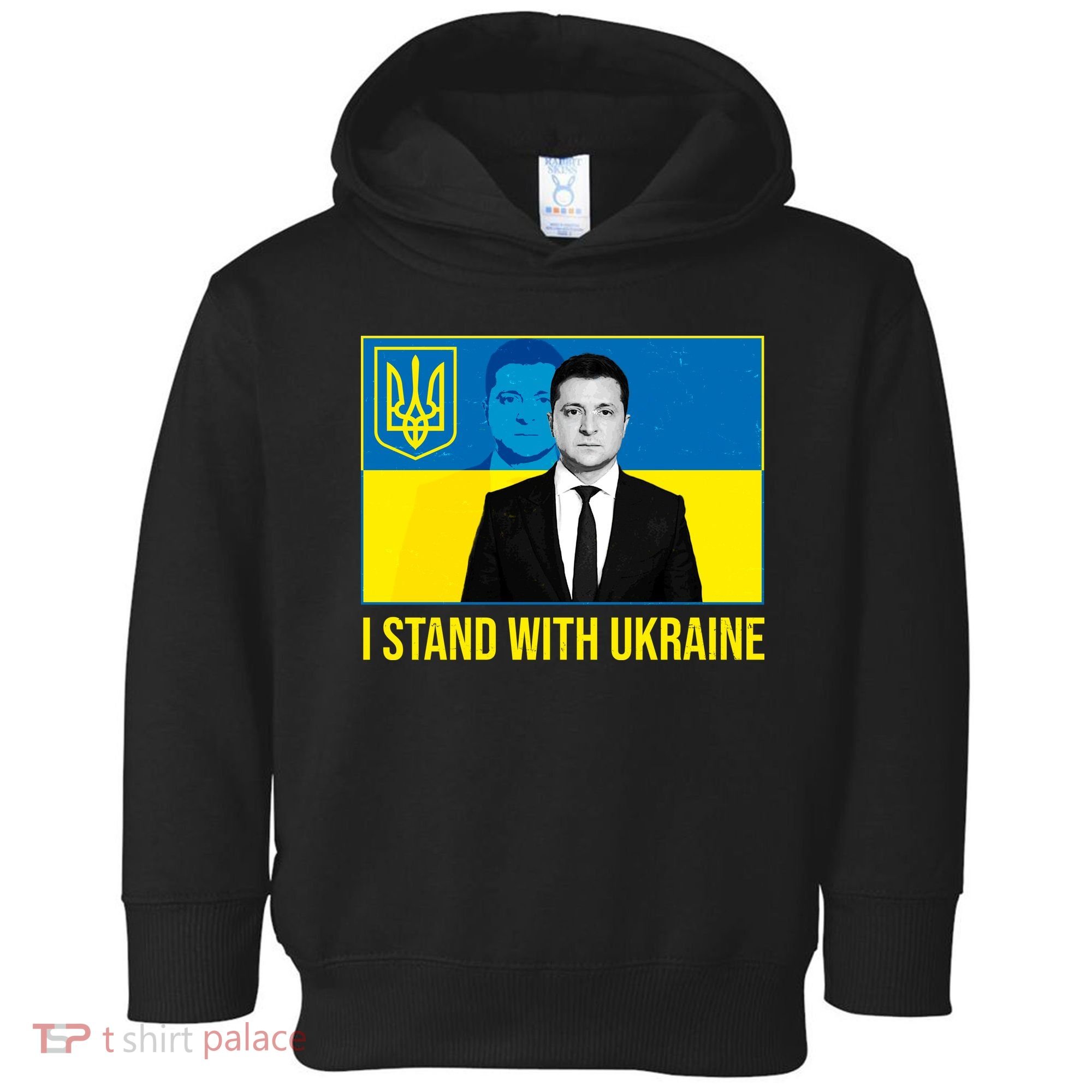 Ukrainian President Zelensky I Stand With Ukraine Toddler Hoodie