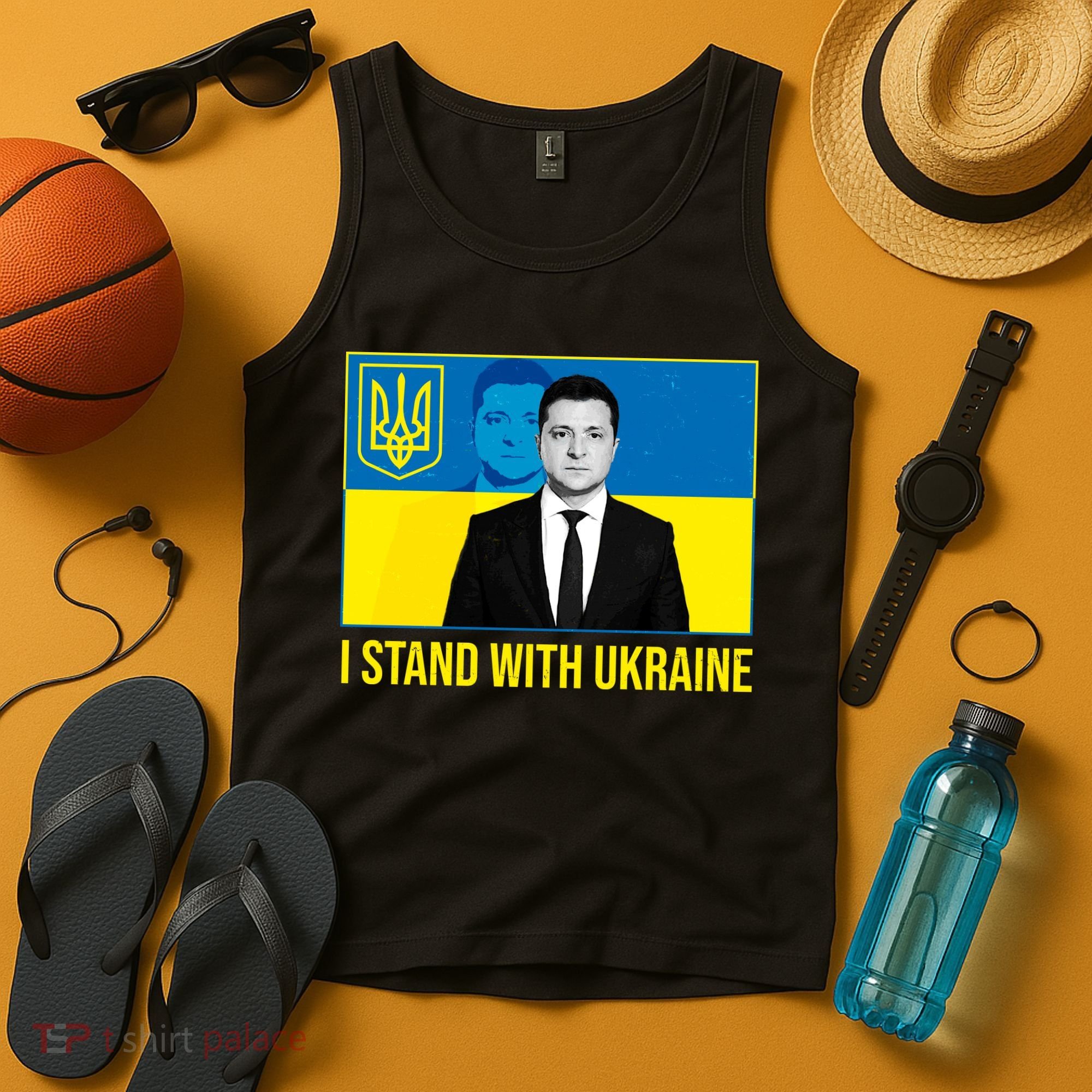 Ukrainian President Zelensky I Stand With Ukraine Tank Top