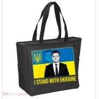 Ukrainian President Zelensky I Stand With Ukraine Tote Bag thumb 2