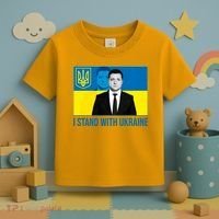 Ukrainian President Zelensky I Stand With Ukraine Toddler T-Shirt thumb 3