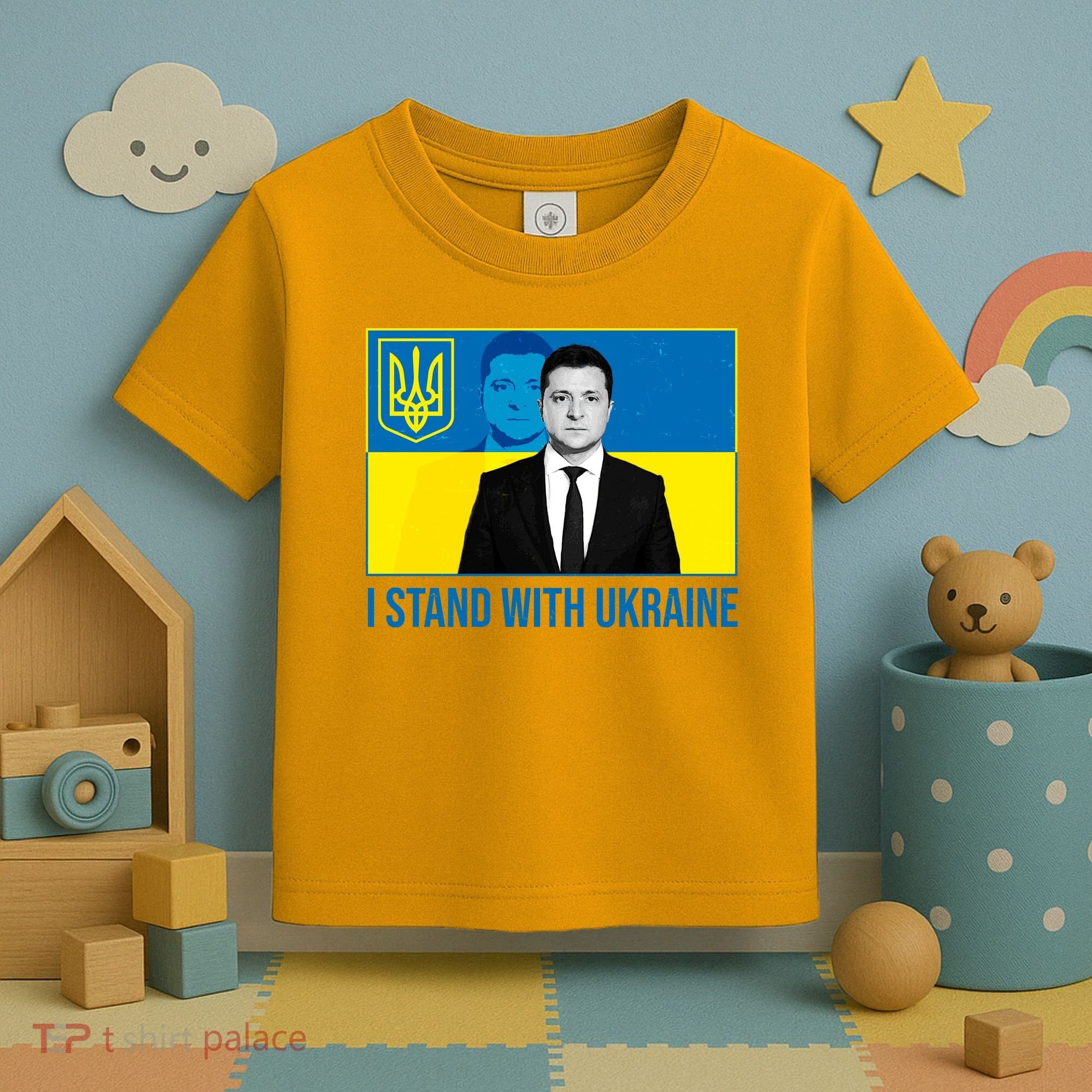 Ukrainian President Zelensky I Stand With Ukraine Toddler T-Shirt