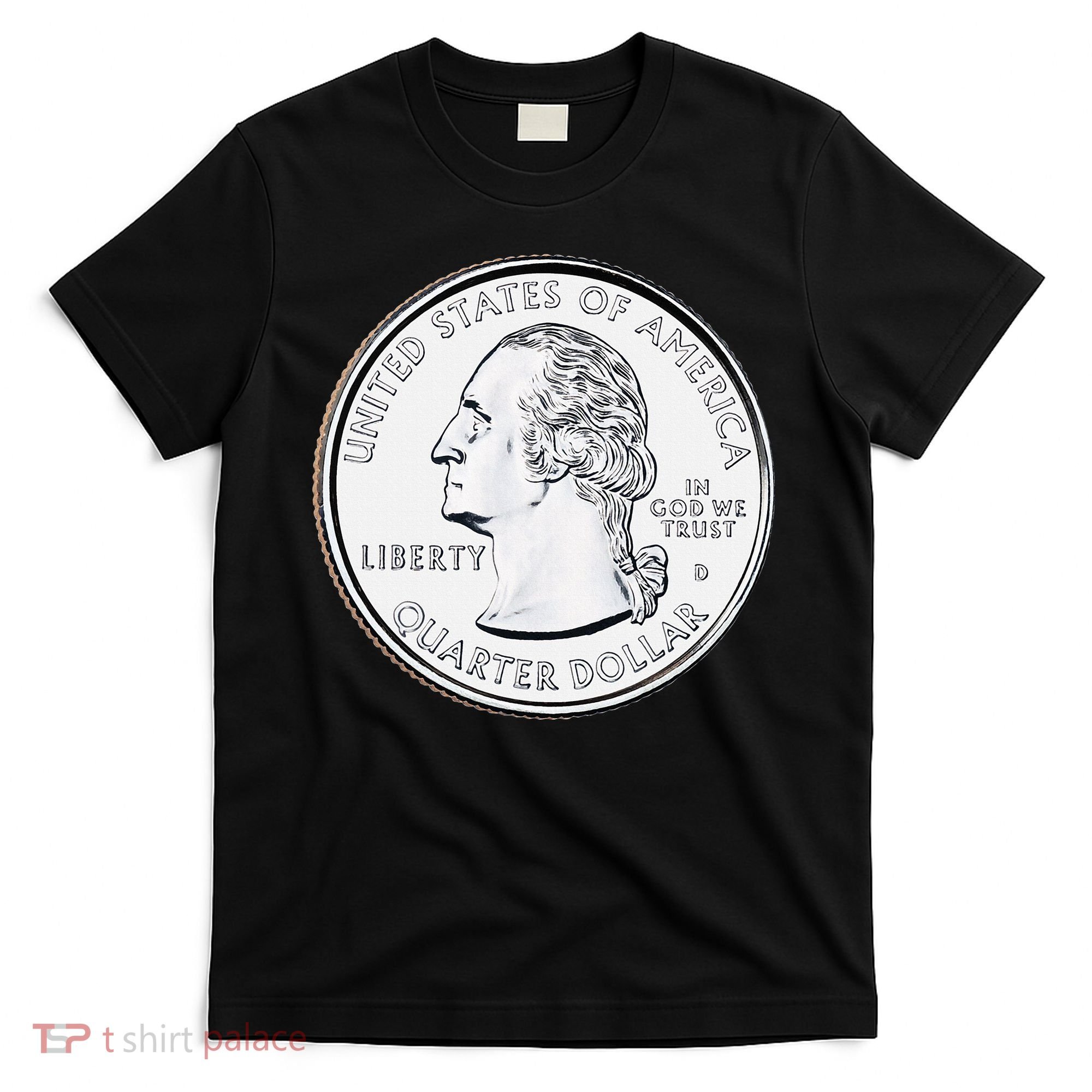 Usa Quarter Dollar 25 Cents America United States T-Shirt