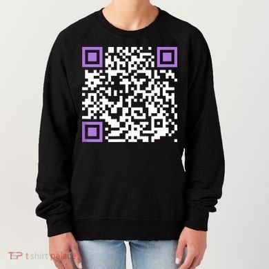 Unique Qrcode With Humorous Hidden Message Women's Sweatshirt