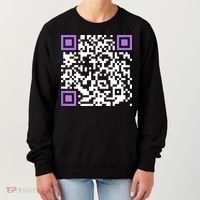Unique Qrcode With Humorous Hidden Message Women's Sweatshirt thumb 0
