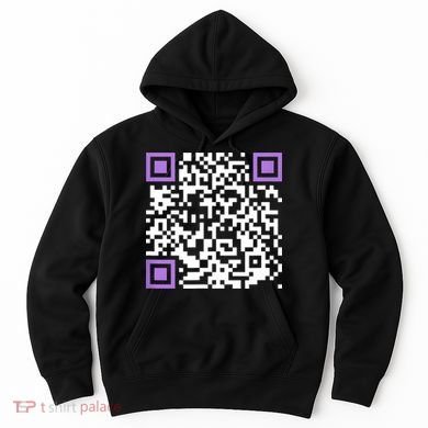 Unique Qrcode With Humorous Hidden Message Hoodie