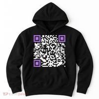 Unique Qrcode With Humorous Hidden Message Hoodie thumb 0