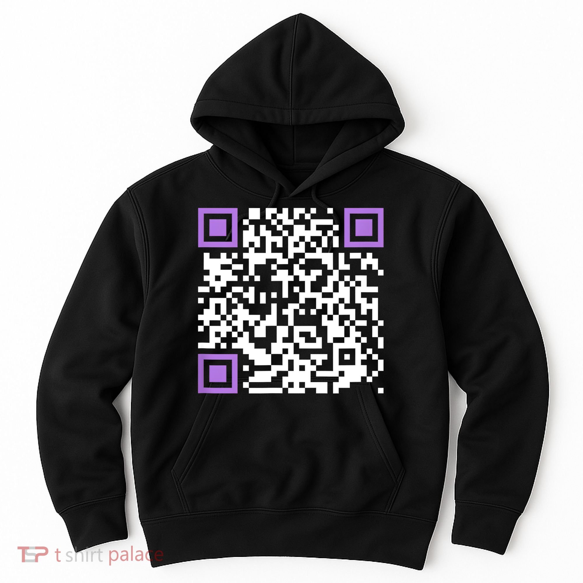 Unique Qrcode With Humorous Hidden Message Hoodie