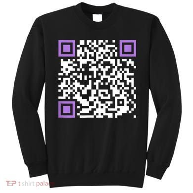 Unique Qrcode With Humorous Hidden Message Sweatshirt