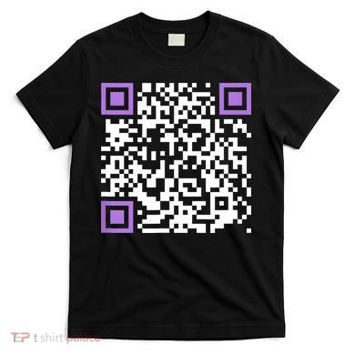 Unique Qrcode With Humorous Hidden Message T-Shirt